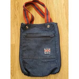 Graham Webb Brit Style Denim Reversible Union Jack Tote Bag